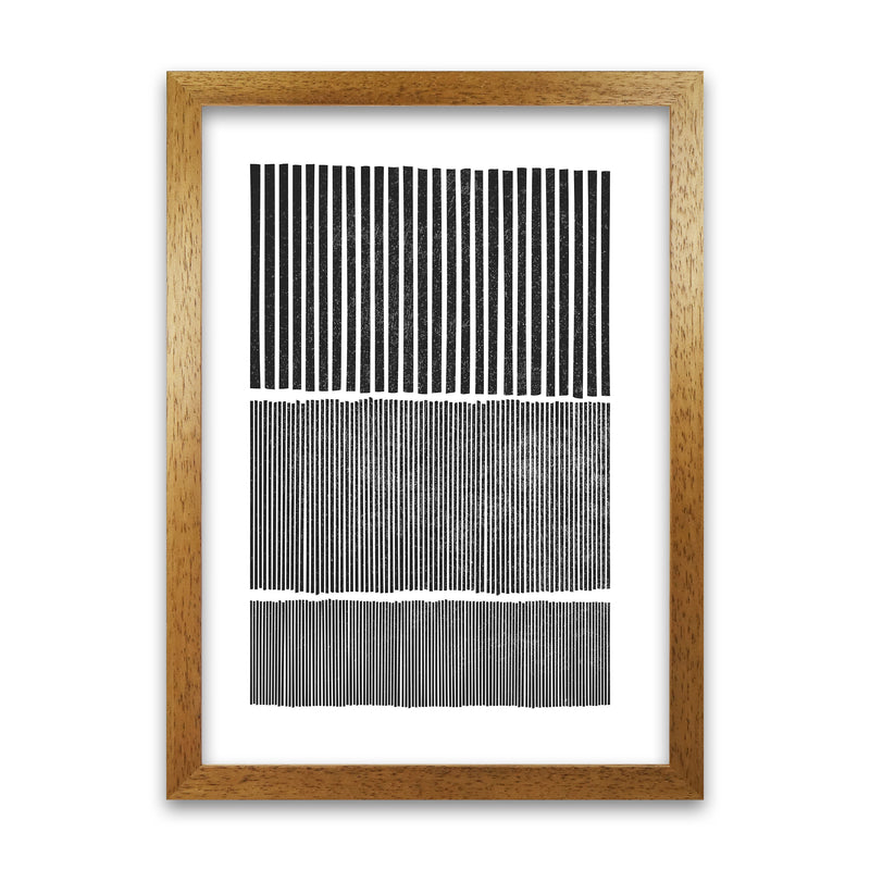 Mid Century Modern Lines Original Oak Grain