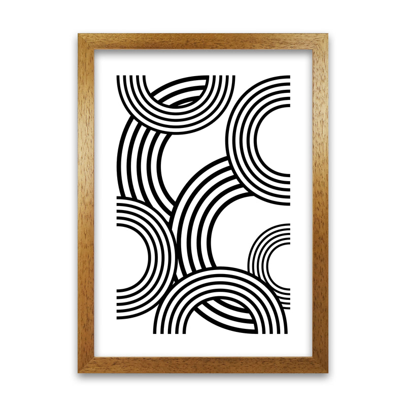 Multi Rainbow Black and White Oak Grain