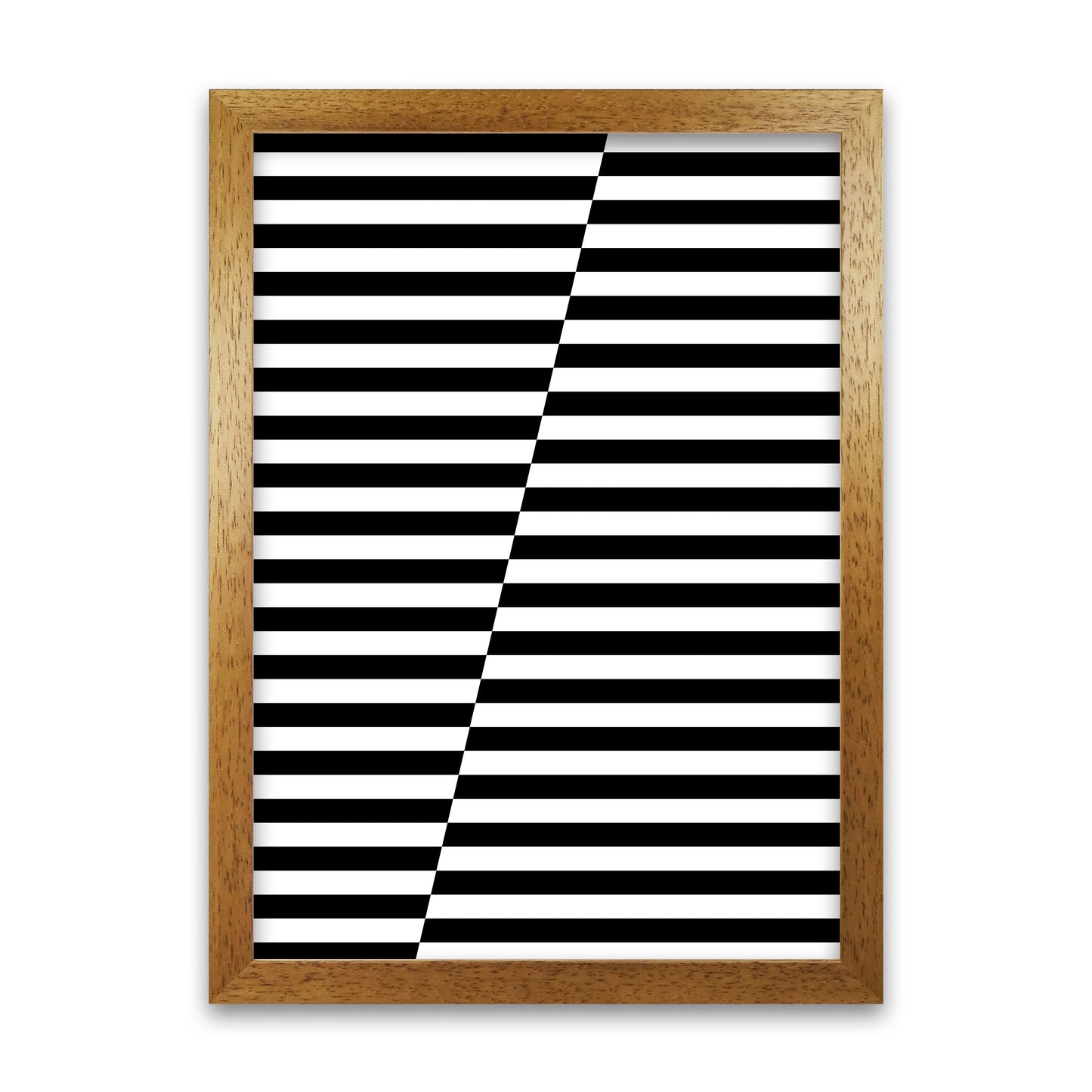 Black and White Stripe ALT Oak Grain