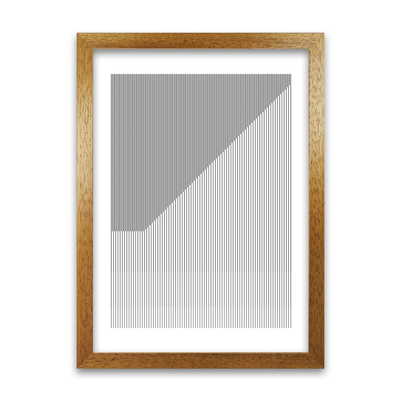 Simple Black and White Bauhaus Oak Grain