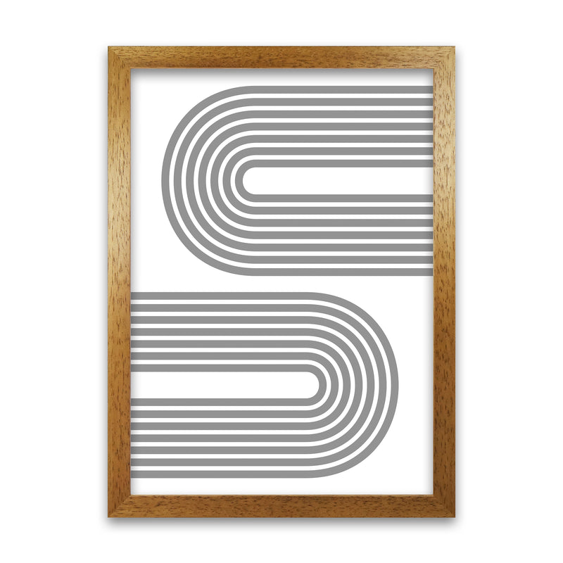 Two Modern Grey Rainbow Original Oak Grain