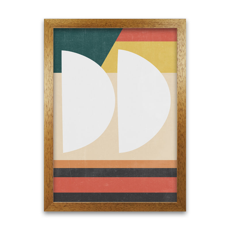 Mid Century Modern Art Print A Oak Grain