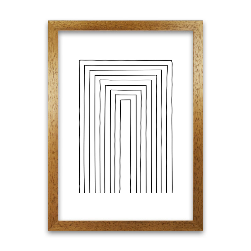 Geometric Set of 2 Black and White  Print A Oak Grain