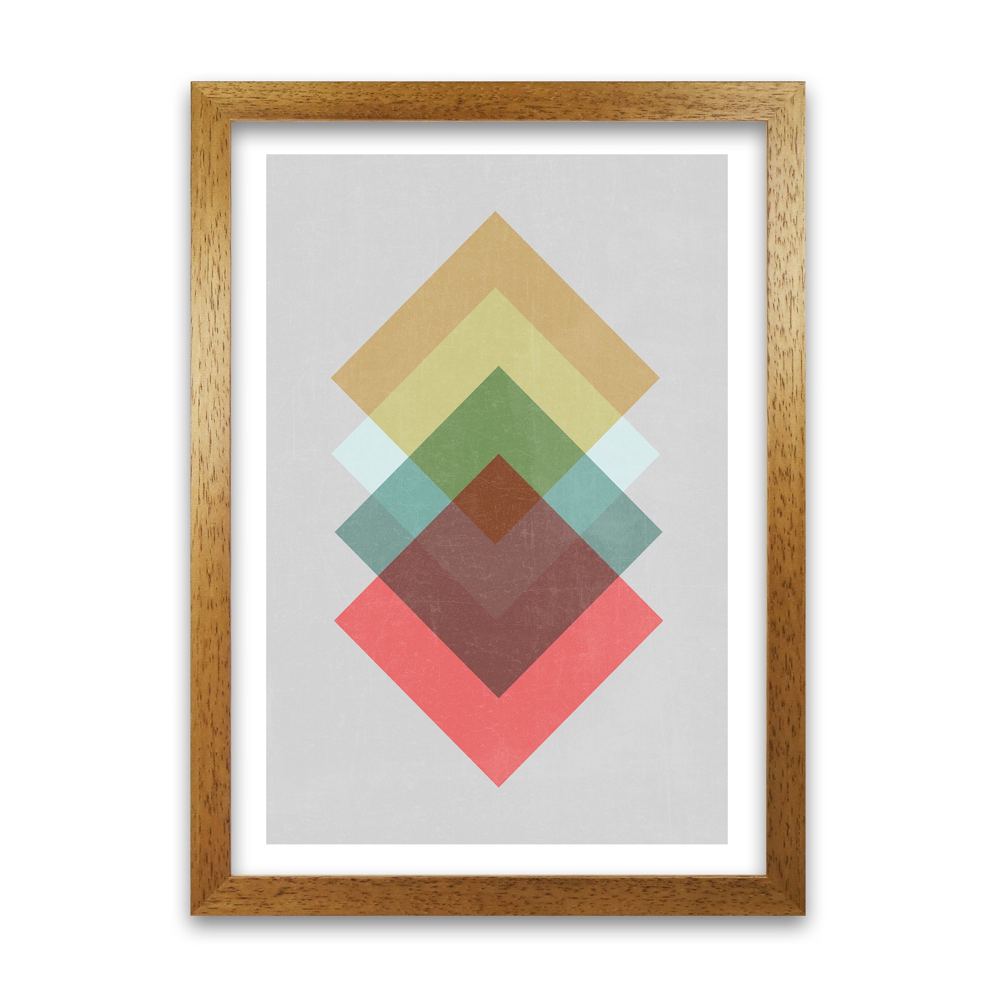 Mid Century Shapes in Scandi Colours B Oak Grain