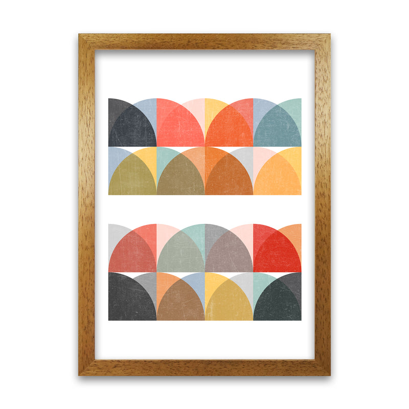 Scandinavian Colorful Geo Original2 Oak Grain