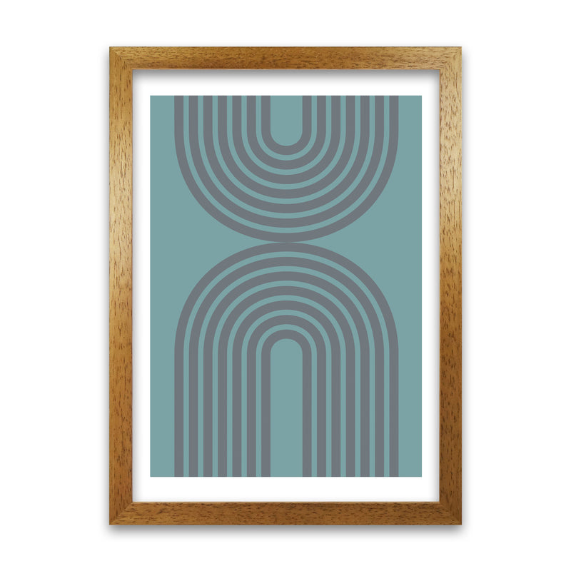 Grey and Blue Modern Rainbow Oak Grain