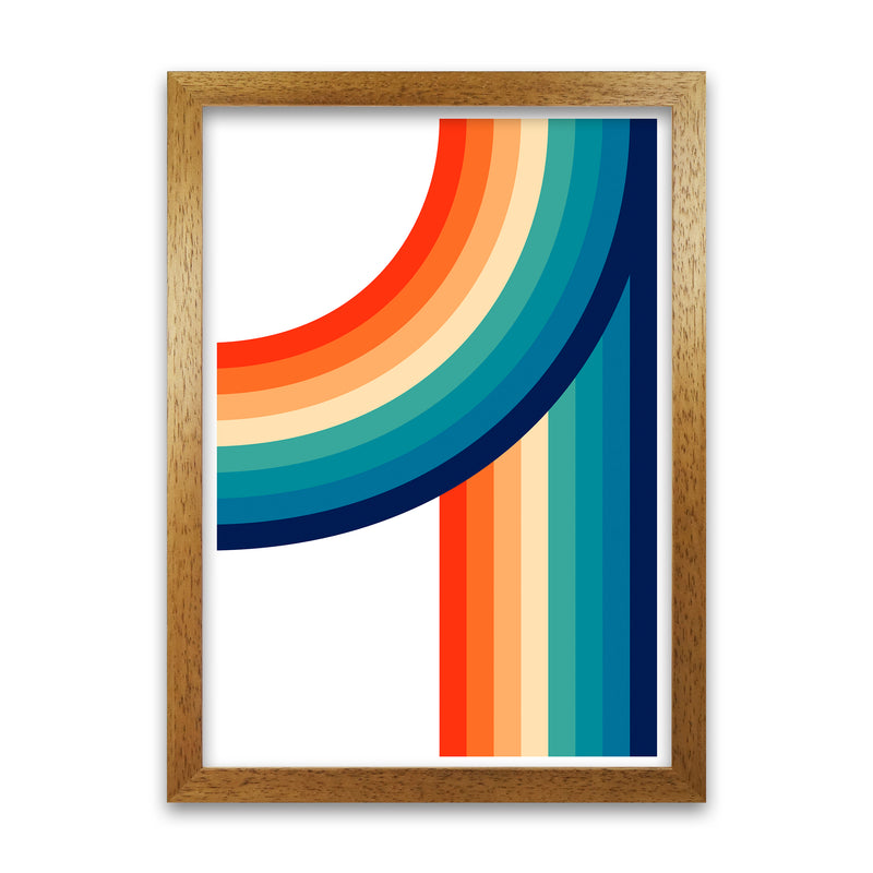 Rainbow Curve Two Original Oak Grain