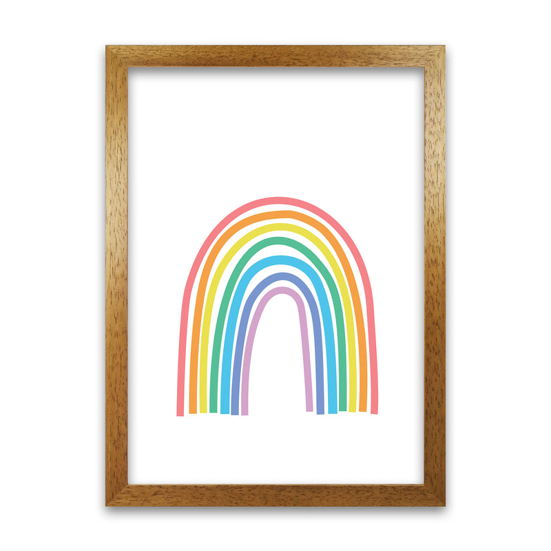 Rainbow Nursery Print Original Oak Grain