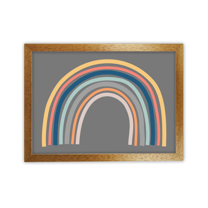 Rainbow on Gray Original Oak Grain