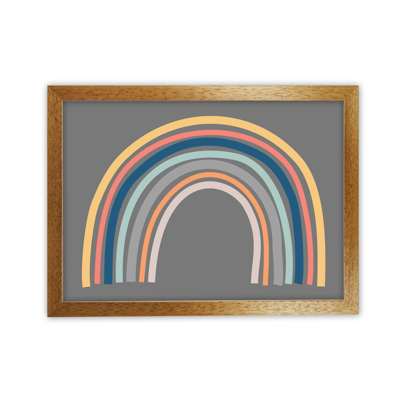 Rainbow on Gray Original Oak Grain