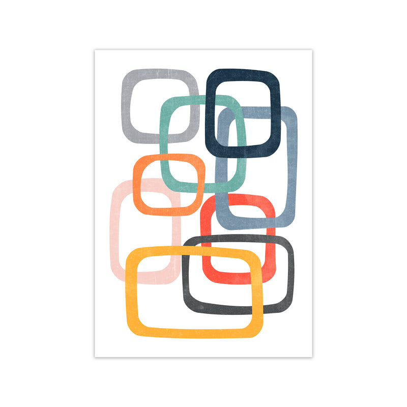 Abstract Mid Mod Color Original Print Only