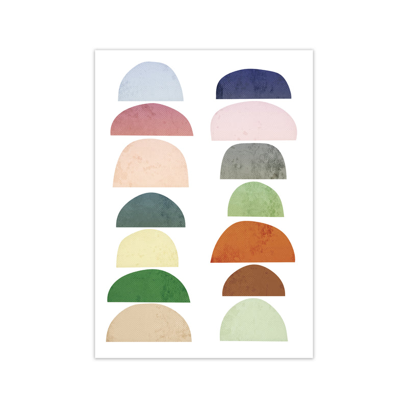 Half Moon Pastel Abstract Original Print Only