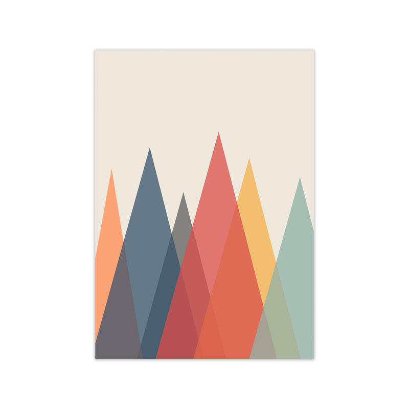 Portrait Mountain Abstract Original Print Only