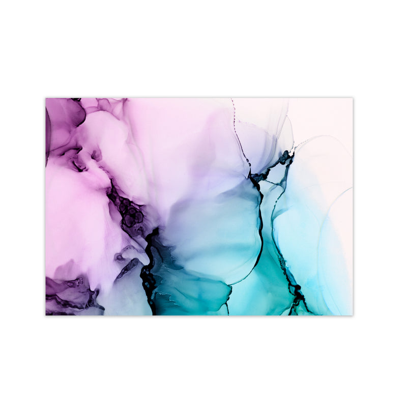 Purple Blue Watercolor Original Print Only