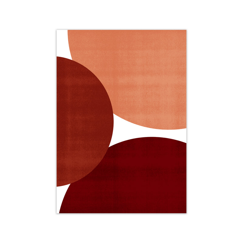 Abstract Art Reds Original Modern Contemporary Art Print by Print Punk Studio Print Only