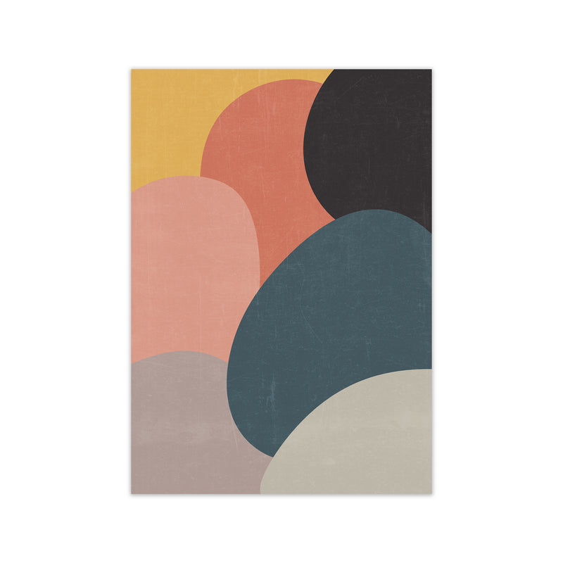 Colorful Abstract Shapes Original Print Only