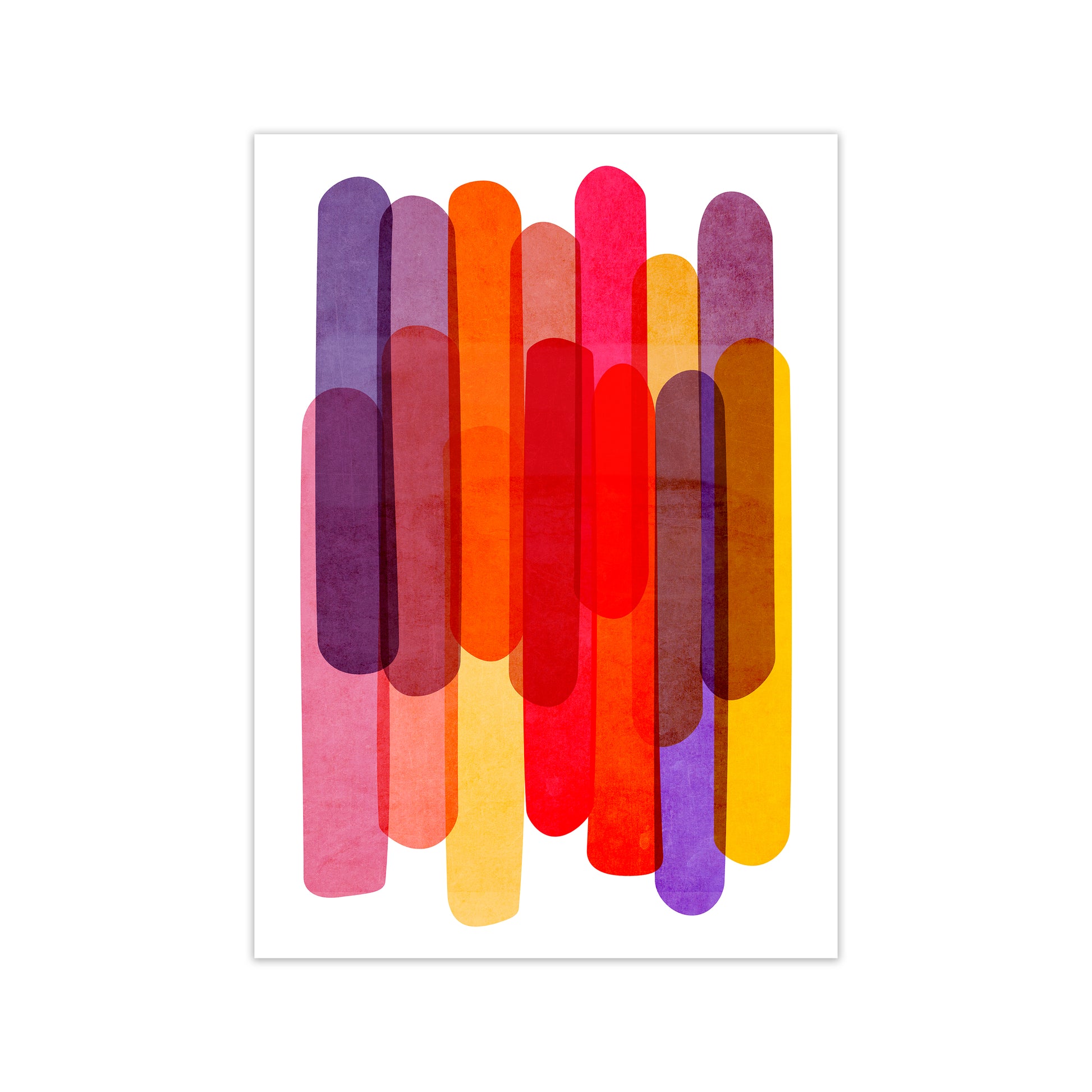 Colorful Abstract Wall Art Print Print Only