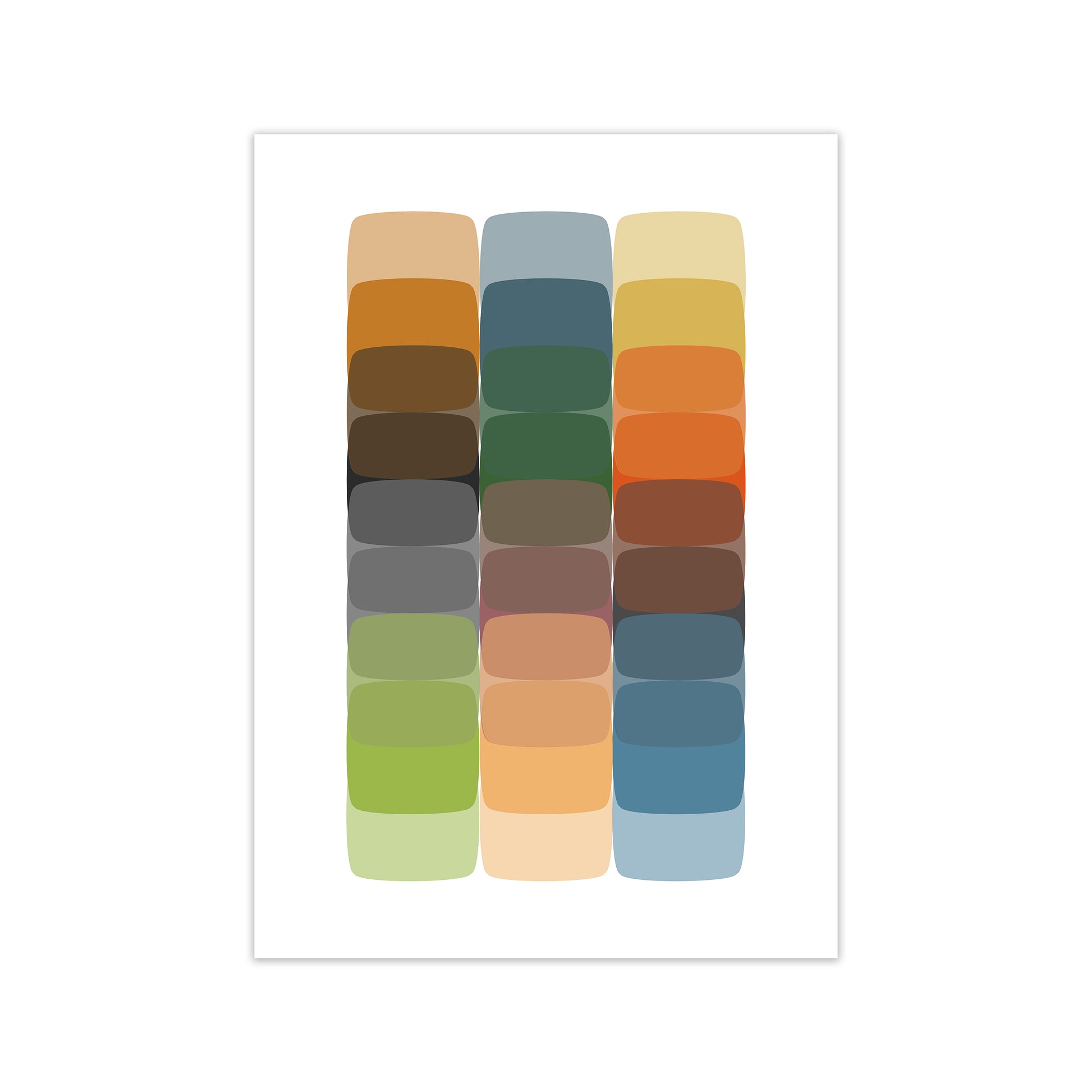 Colorful Rainbow Abstract Original Print Only
