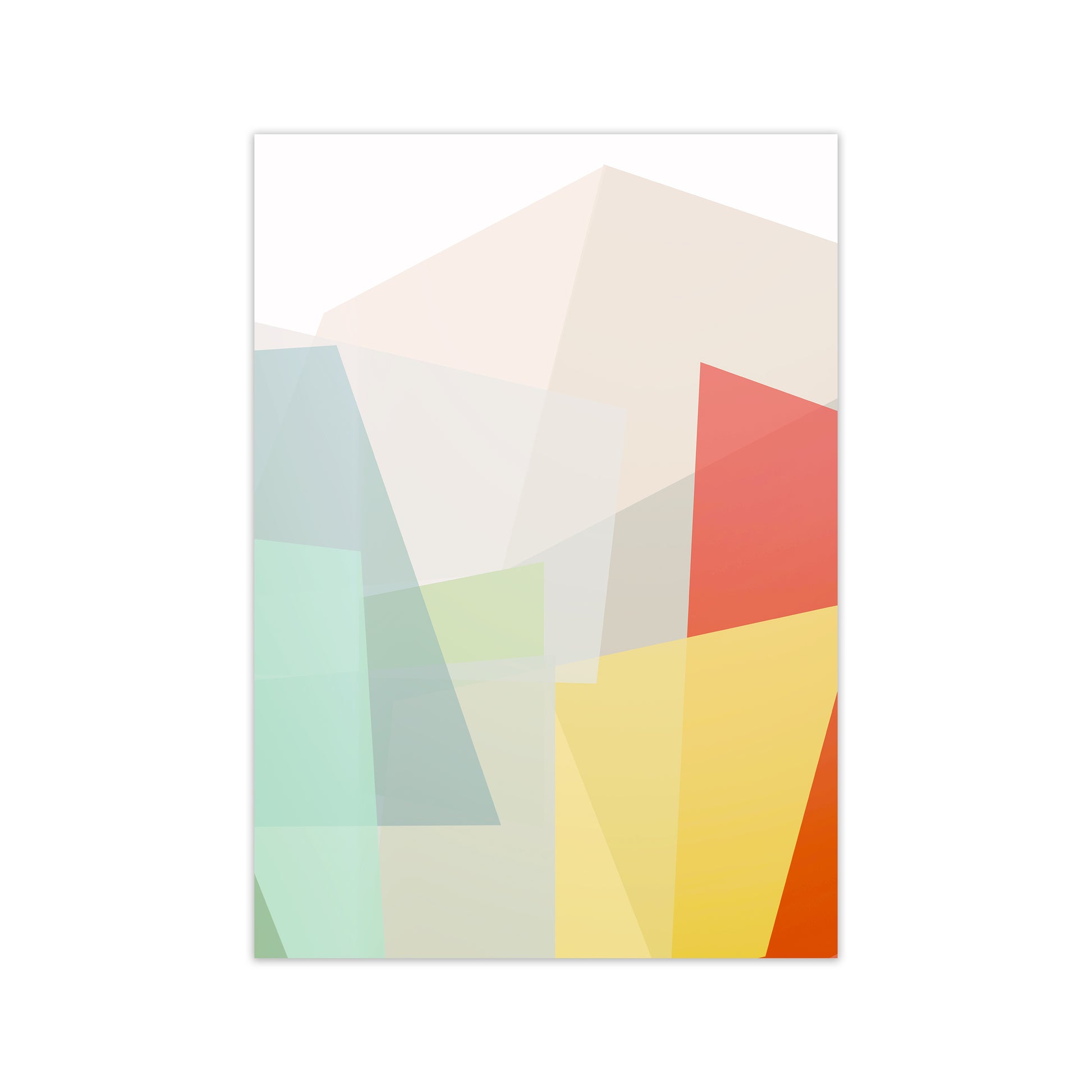 Colourful Abstract Geometric Original2 Print Only