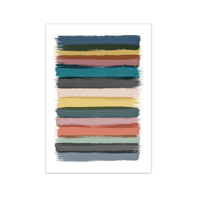 Multicolor Brush Strokes Original Print Only