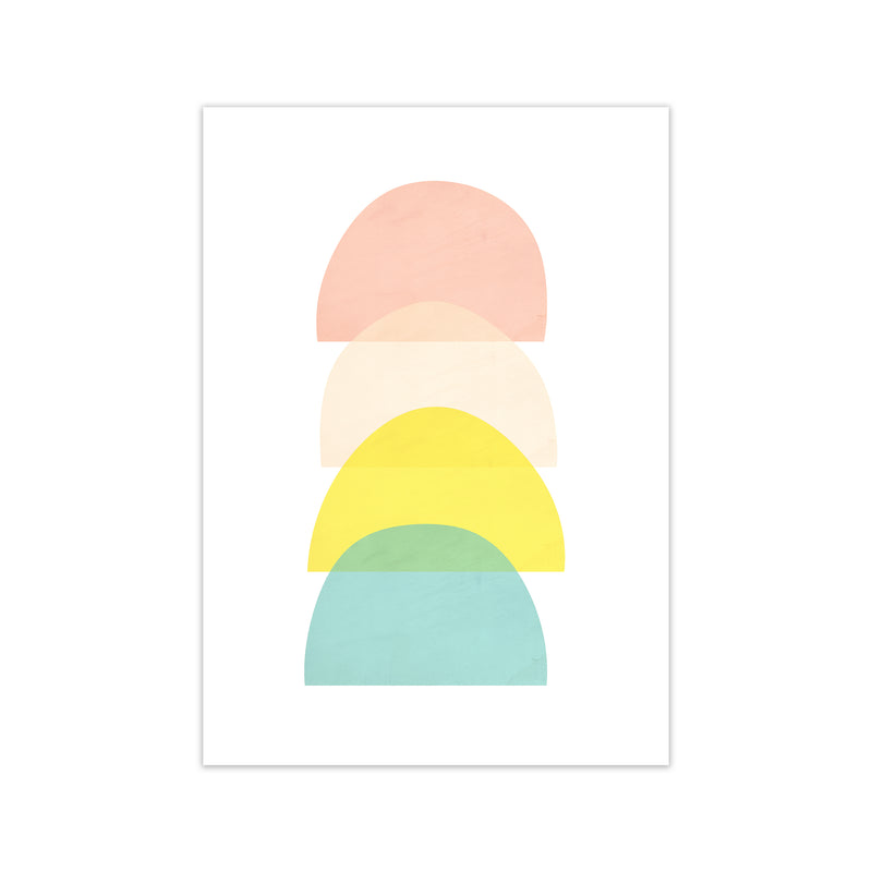 Semi Circle Summer Colours Original Print Only