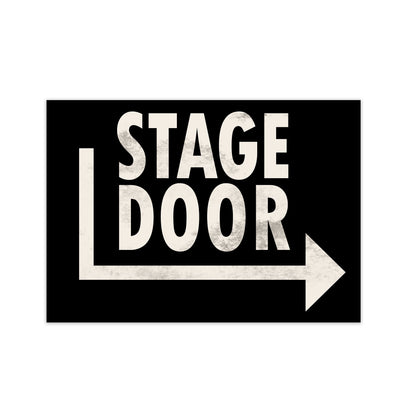 Stage Door Horizontal Wall Art Print Only