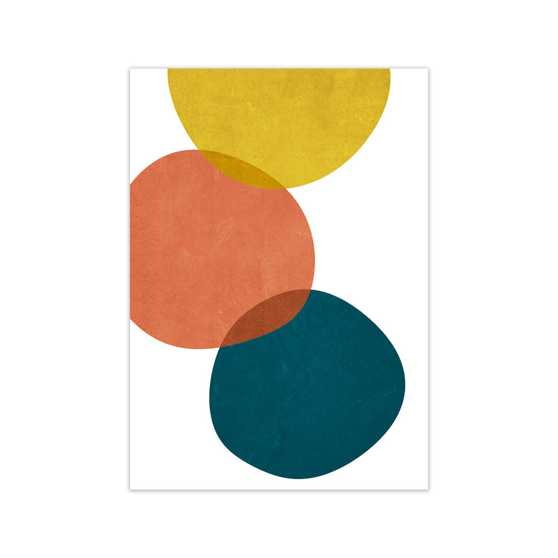 Yellow Red Blue Abstract Original Print Only
