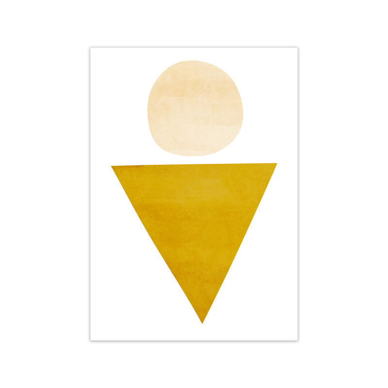 Yellow Triangle and Circle Original Print Only