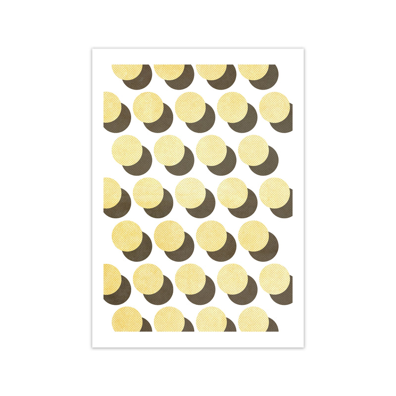 Half Tone Yellow Abstract Original Print Only