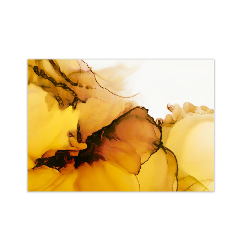 Yellow Watercolor Abstract Original Print Only