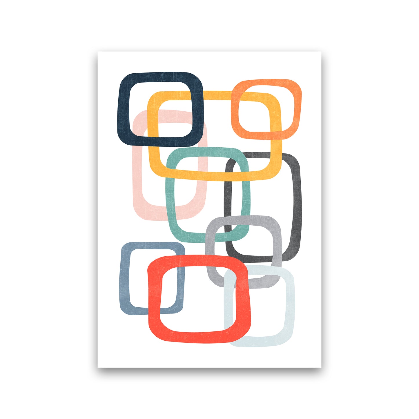 Abstract Mid Modern Pair B Print Only