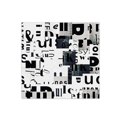 Black and White Typography Pair A Original Print Only