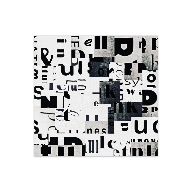 Black and White Typography Pair A Original Print Only