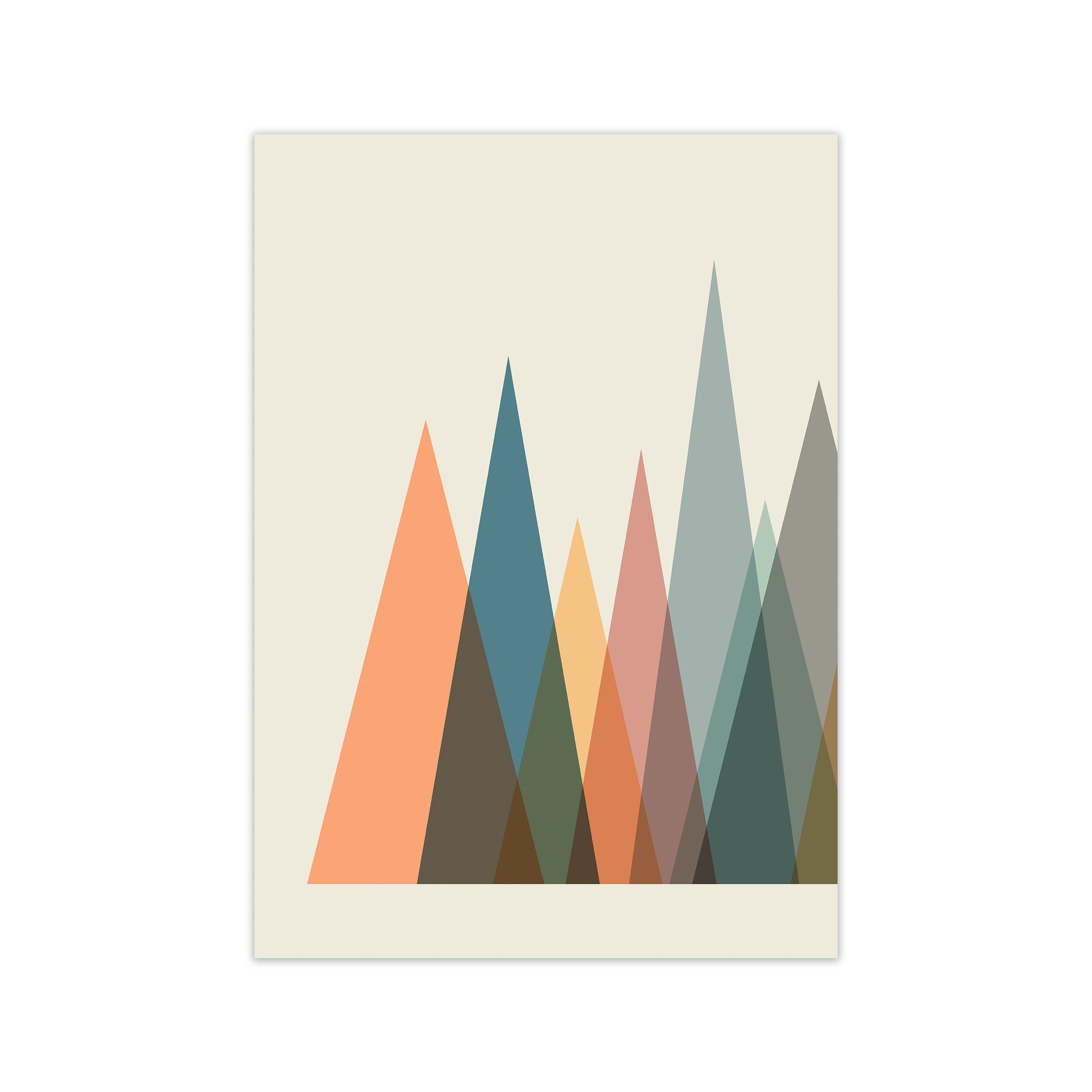 Mid Century Abstract Pair A Original Print Only