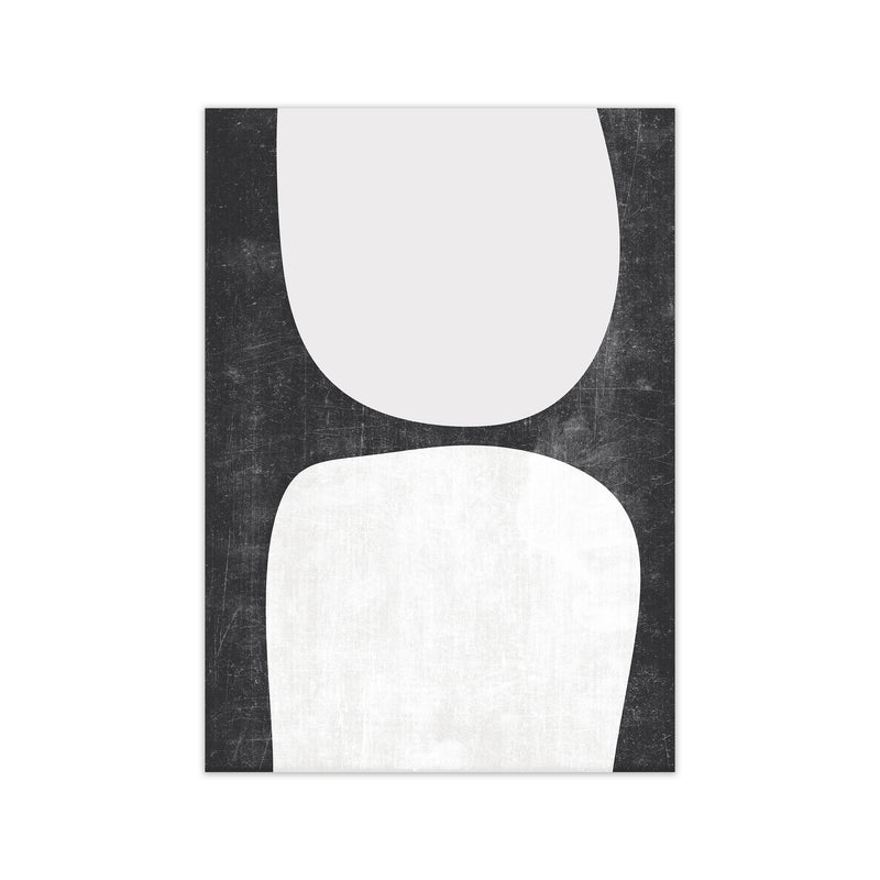 Mid Century Black and White Grunge Wall Art A A1 Print Only