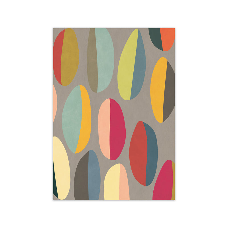 Mid Century Half Pebbles Pair One A Print Only
