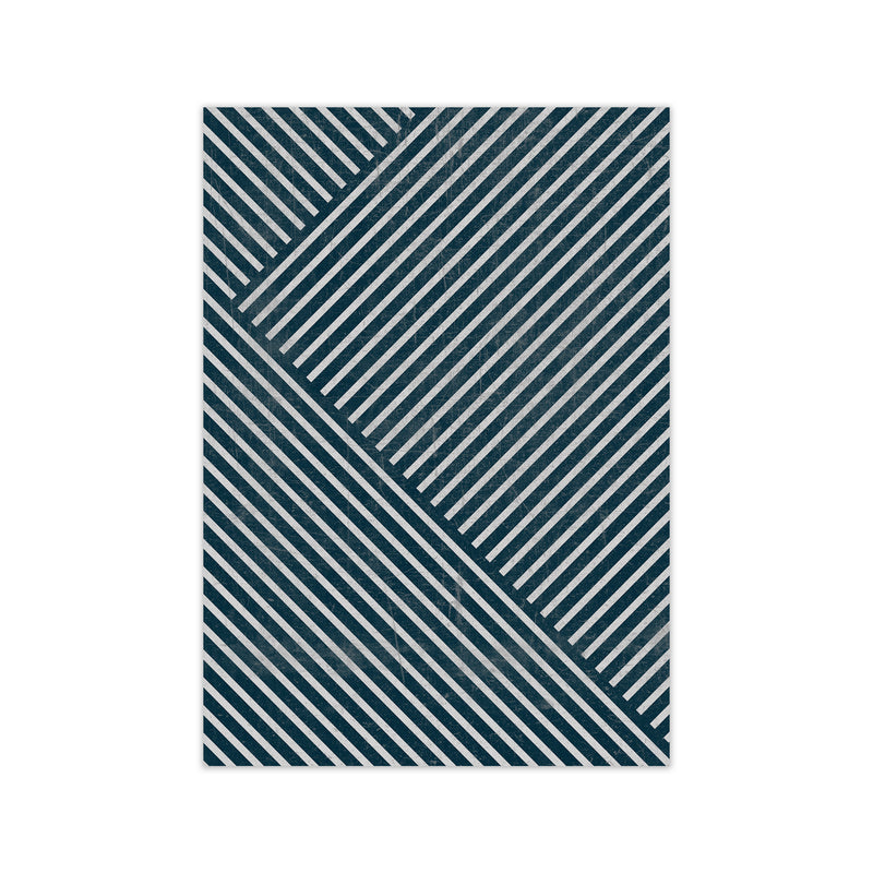 Navy Blue Set of 2 Abstract A Print Only