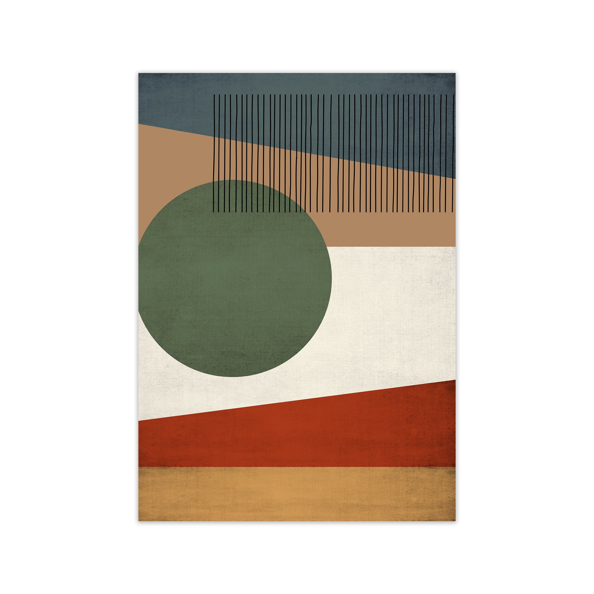 Abstract Earth Tone Prints A Print Only