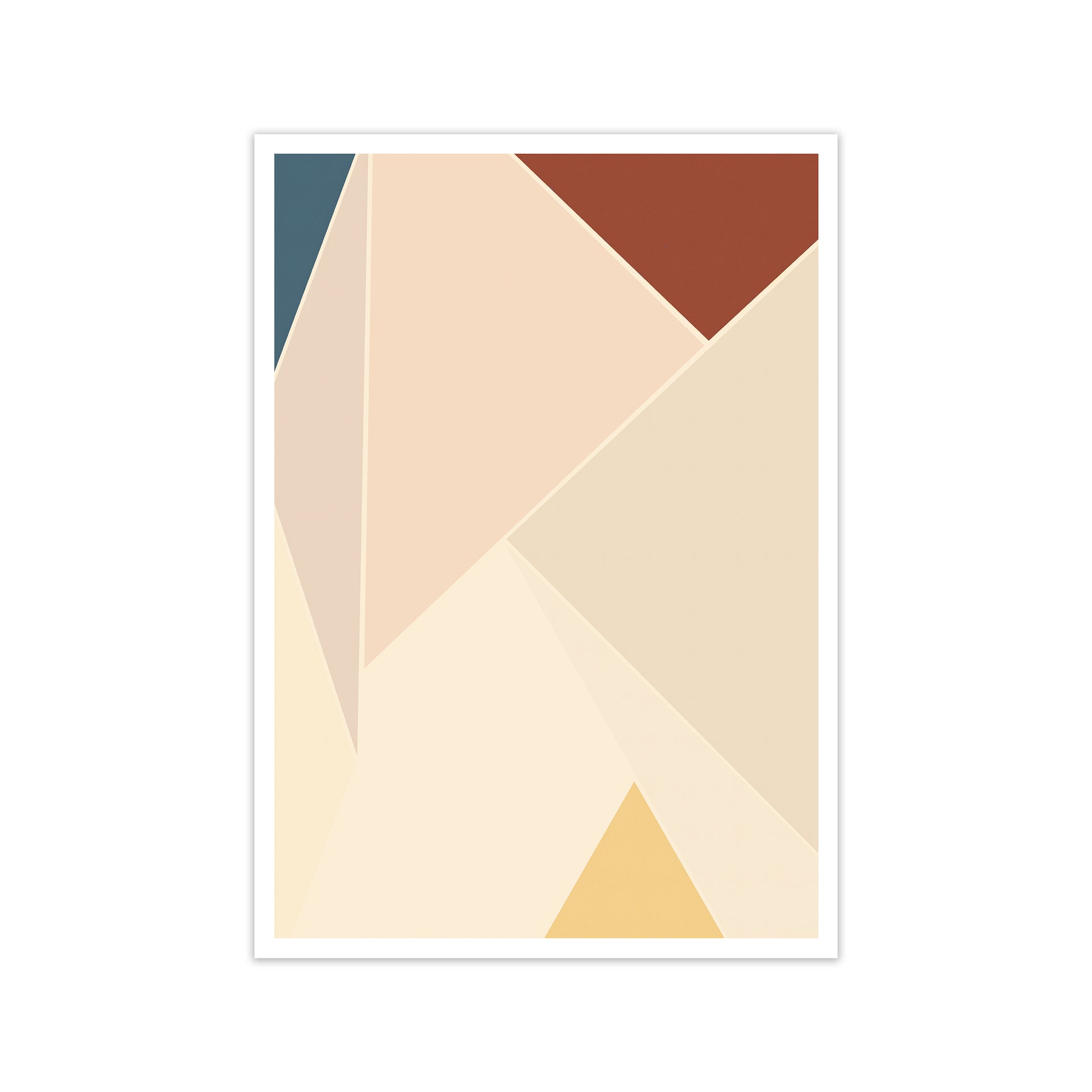 Colour Block Mid Century Art Print A Print Only