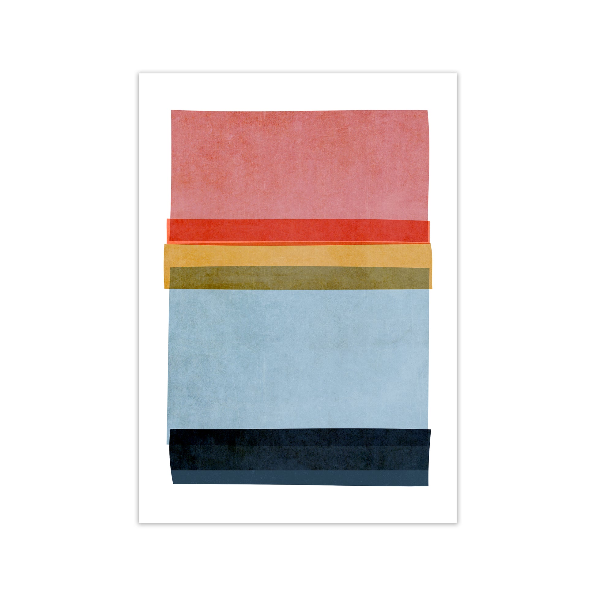 Colourful Abstract Shapes Wall Art B Print Only
