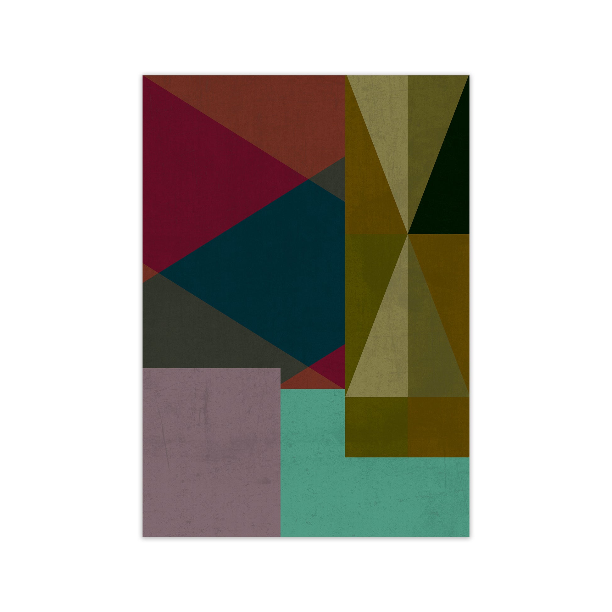 Dark Colourful Abstract Print A Print Only