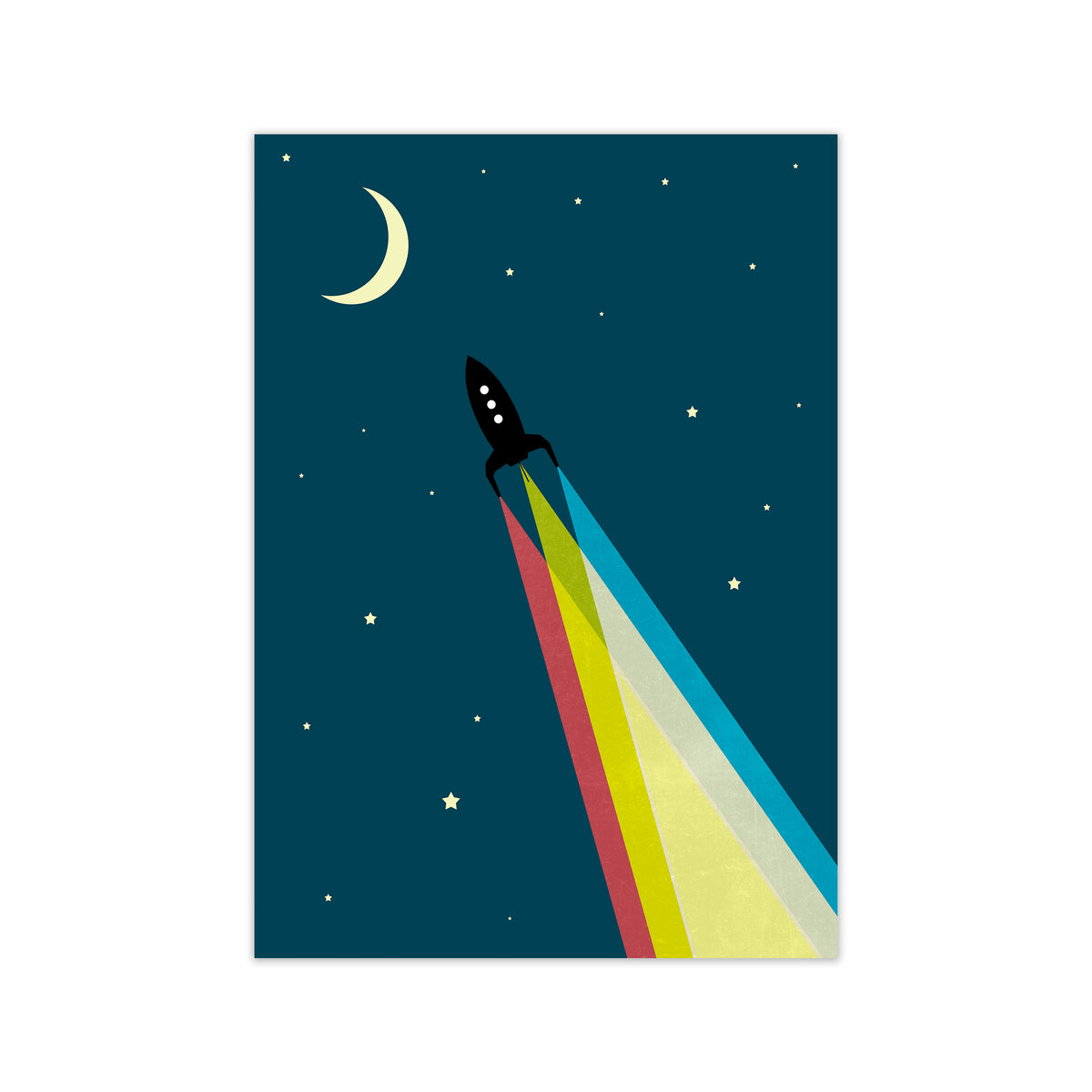Rocket Bedroom Print A Print Only