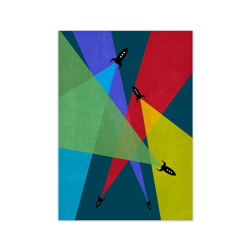 Rocket Bedroom Print B