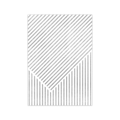 Mid Century Texture Lines A Print Only