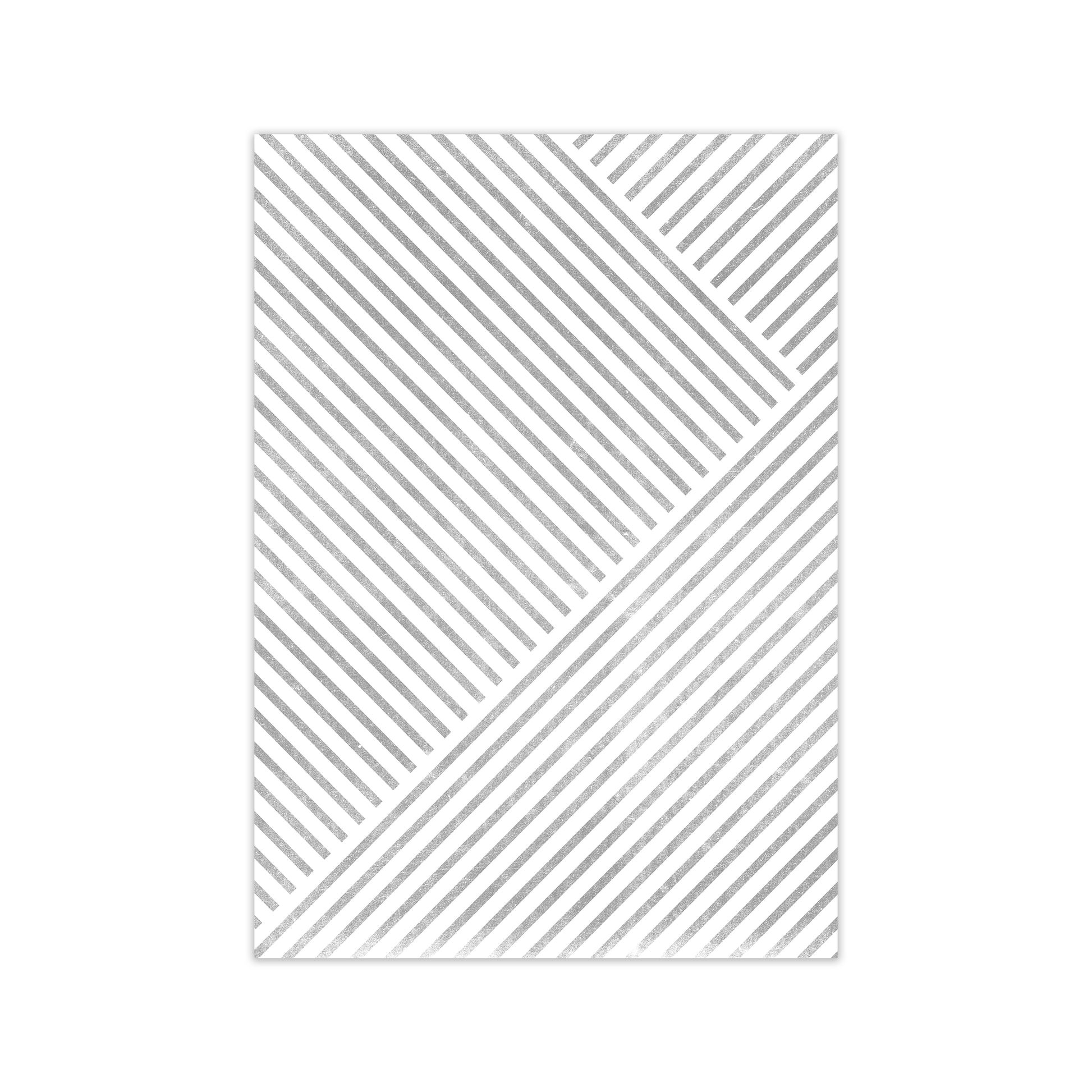 Mid Century Texture Lines B Print Only