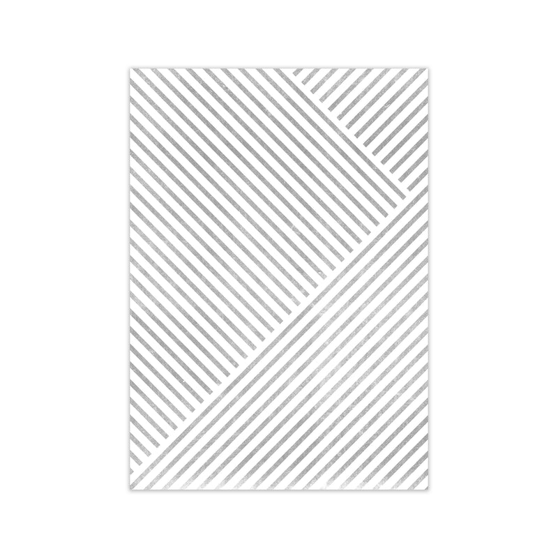 Mid Century Texture Lines B Print Only