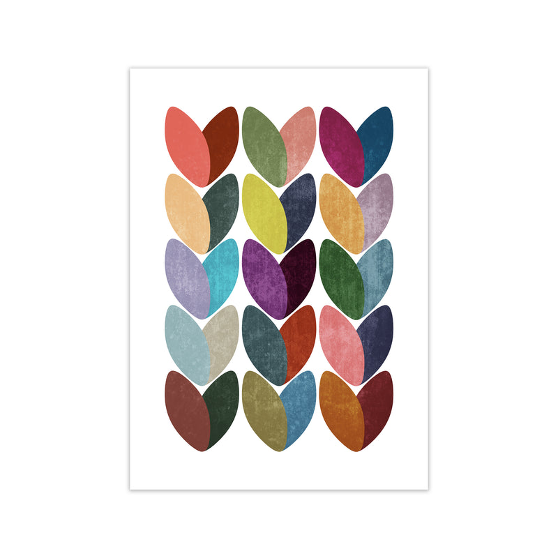 Scandinavian Hearts Wall Art Print A Print Only