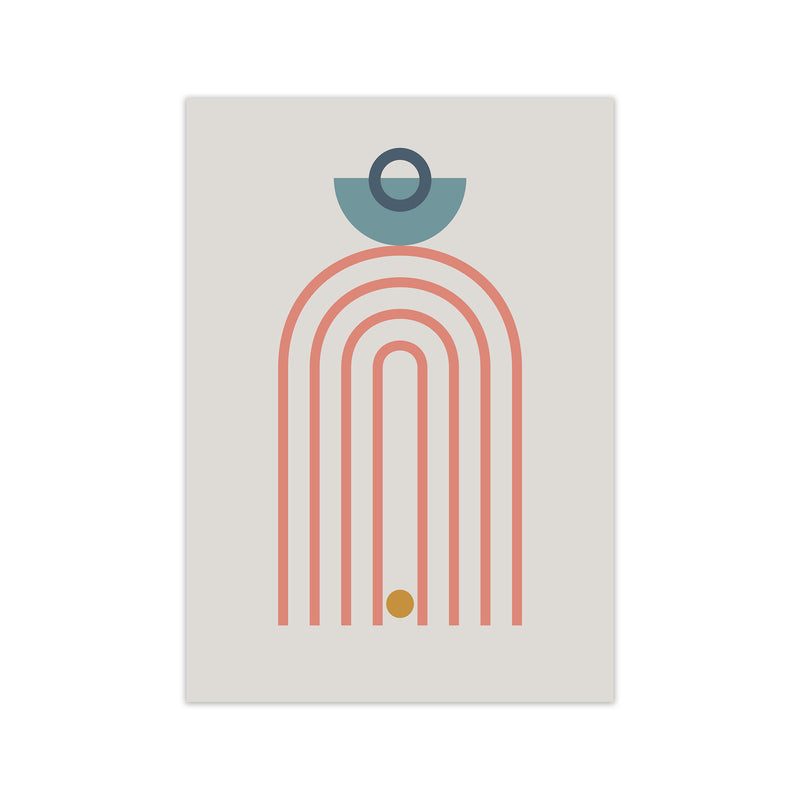 Mid Century Modern Prints on Grey A Print Only