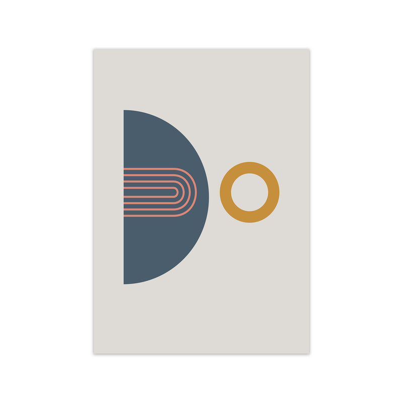 Mid Century Modern Prints on Grey B Print Only