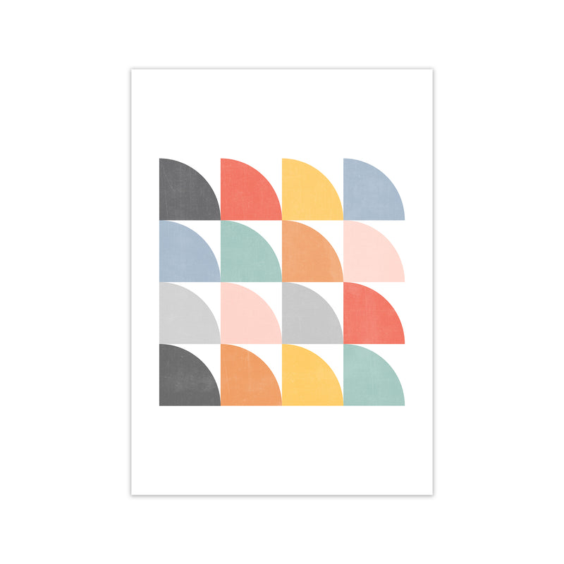 Scandinavian Quarter Circles F Print Only